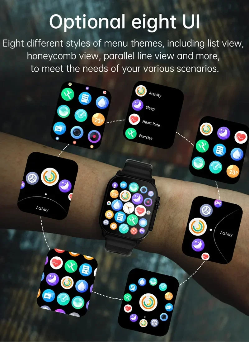 T900 Ultra Latest Smart Watch | Screw Straps Lock Wireless Charger Smart Watches