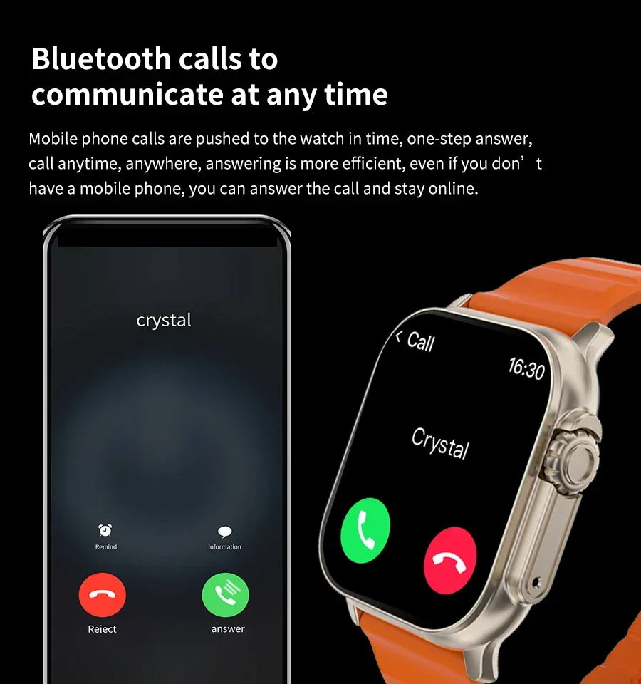 T900 Ultra Latest Smart Watch | Screw Straps Lock Wireless Charger Smart Watches
