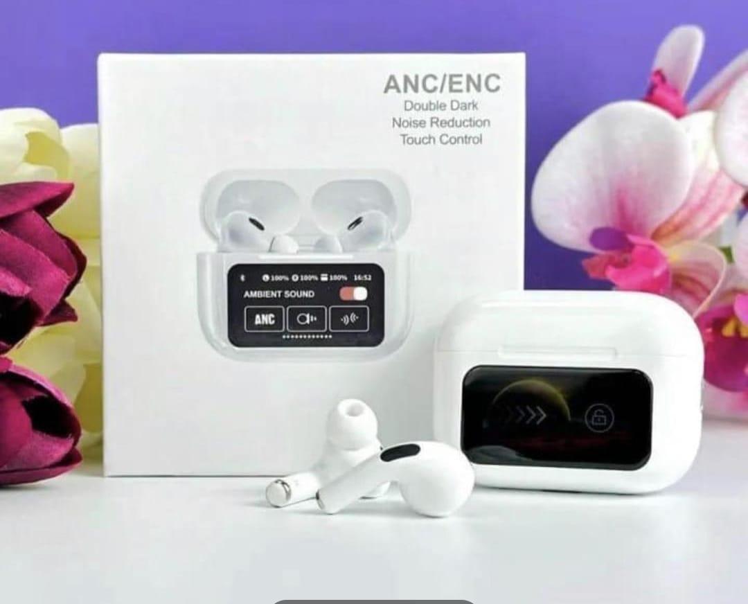 A9 Pro Wireless Earbuds with Active Noise Cancellation | Touch Screen